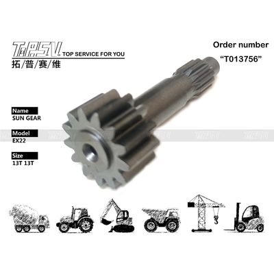 ورش صيانة وإصلاح الآلات مع زيت التروس الأسود EX22 حفارة السفر 1 المرحلة ترس الشمس في اللون