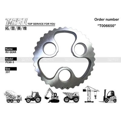 PC60-5 الحفرة السفر RV معدات الغيار قطع الغيار الإلكترونية الأجزاء المصنوعة من الصلب والمعالجة الحرارية للأداء الدائم