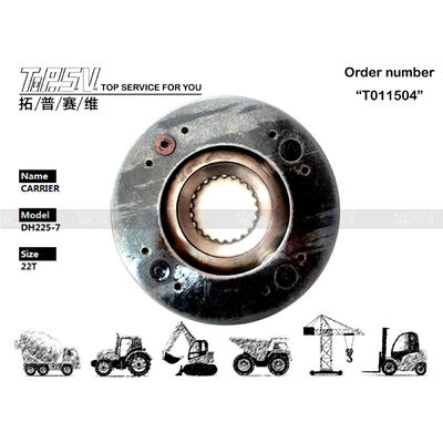 100502-00001 أسود DH225-7 حفارة دوارة حامل مرحلة واحدة يتميز بتركيب تعشيق التروس المناسب للآلات الثقيلة متين ويدوم طويلاً