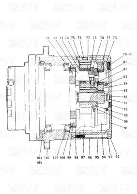 E120B الكتالوج 099-4141 الحفرة الصلبية الثقيلة للخدمة المحرك النهائي