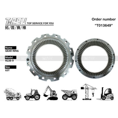 R220-9 الحفرة الفولاذية المتأرجحة حلقة الوسائط 39Q6-12110 63T للعمل بسلاسة