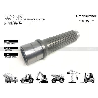 الصلب القوي SK250-6 الحفرة المحرك الهيدروليكي العمود / الحفرة الزيت الهيدروليكي LQ15V00007S042