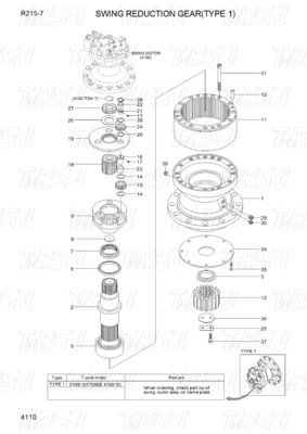 31N6-10181 R215-7 محركات الحفر المتحركة كتالوج لأجهزة الطاقة والتعدين