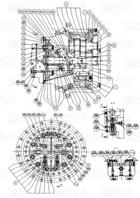 الصندوق الخشبي 11C0264 CLG225C الحفرة الدفع المتحرك كتالوج عدادات الصناديق حزمة النقل تختلف اعتمادا على النموذج