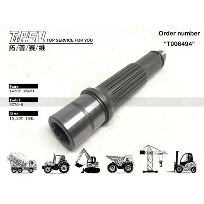 TZ110D2002-00 متانة عالية PC70-8 حفرة السفر قطع عمود المحرك لمحلات إصلاح الآلات البناء