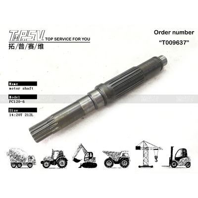 TZ263B2002-01 PC120-6 الحفرة السفر محرك عمود الصلب مقاومة الشق