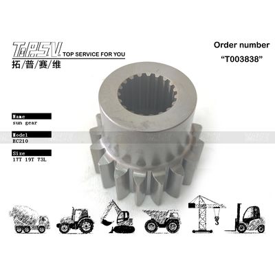 SA7118-30490 يعتمد على الحجم اللون الأسود ترس شمسي للمرحلة الأولى من EC210 للحفارات لمختلف موديلات الحفارات