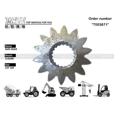 أجزاء محرك التروس الشمسية للمرحلة الواحدة لـ CLG200 حفارة متينة للغاية لمعدات البناء