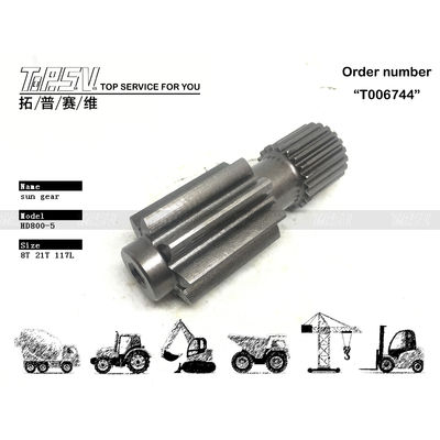 محرك تروس الشمسية للقيادة والتحرك للحفارة HD800-5 بلون أسود لسهولة التركيب والآلات الثقيلة