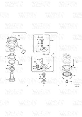 Good price VOE14541069 أجهزة تخفيف التأرجح الممتازة لشركة فولفو EC210B Catalog الانترنت