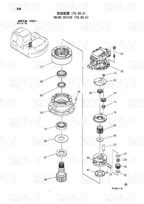 Good price محرك الدفع الهيدروليكي المتحرك الحفّار المتحرك المتحرك الكتالوج 4445648 4470057 ZX70 الانترنت