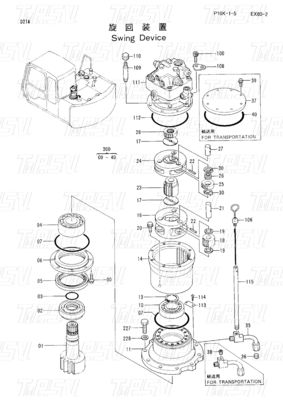 Good price 9118328 EX60-3 الحفرة الدفع المتحرك المتحركات الكتالوج أجزاء المحرك مع مخفض العجلات الكوكبية الانترنت