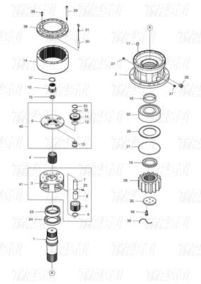 Good price K1002518B K1002518 K1002518A 130401-00021 DX300 محرك تحريك الحفر الكتالوج مع قدرات نماذج الحفر المختلفة الانترنت